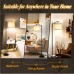 Toytexx Floor Lamp for Living Room, LED Standing Lamp with 2 Lamp Shades for Bedroom, 9W LED Bulb Included - Black Color